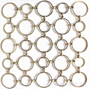 design de metal decorativo de design de interiores malha de metal